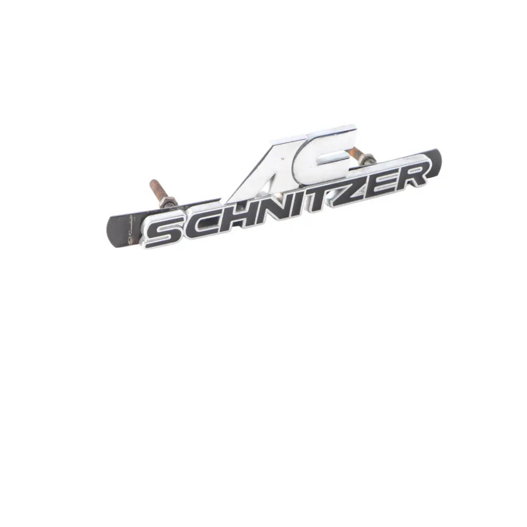 BMW E60 AC Schnitzer Badge Emblem Lettering Decal Chrome - SKU AC-SCHNITZER - Part number AC-SCHNITZER