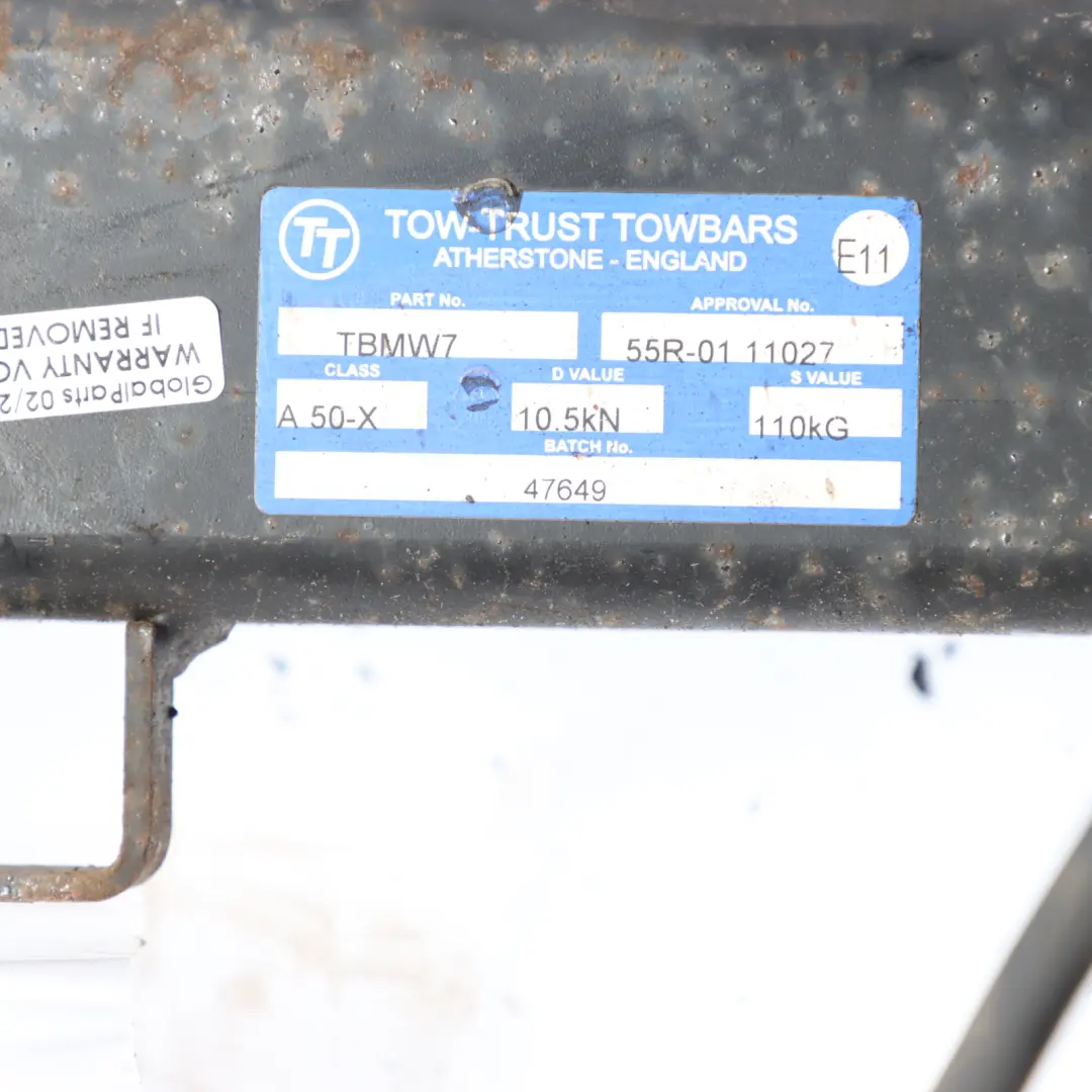 Tow-Trust Electrical Towing Hitch Towbar Trailer Hook 7 Pins to BMW F30 F31 with Part number 6855719 BMW F30 F31 Tow-Trust Electrical Towing Hitch Towbar Trailer Hook 7 Pins - SKU 6855719-1 - Part number 6855719