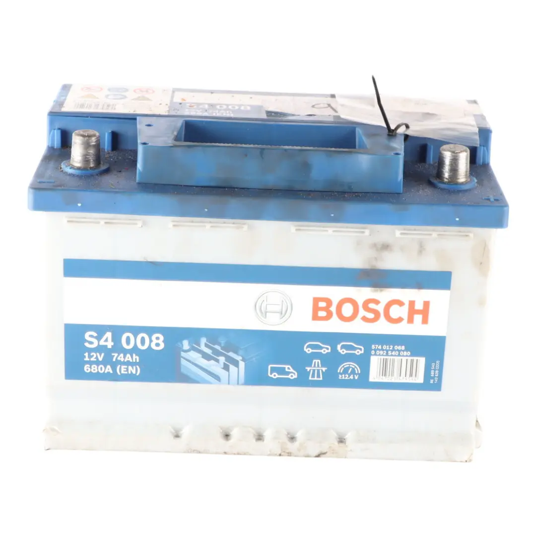  Bosch S4 008 Accumulator Battery 74Ah 680A 12V - SKU BOSCH-74AH - Part number Bosch S4 008 74Ah Accumulator