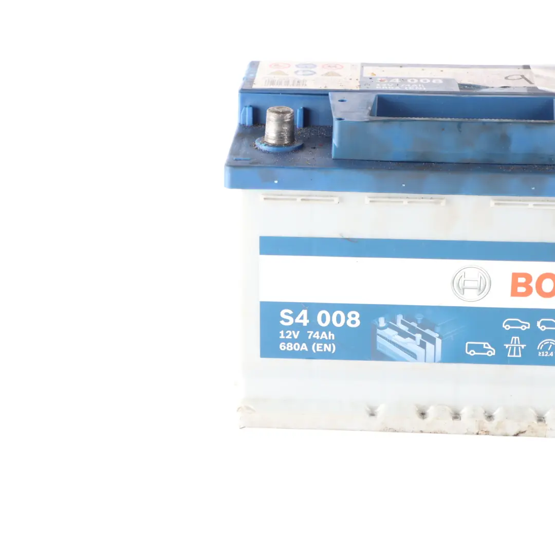  Bosch S4 008 Accumulator Battery 74Ah 680A 12V - SKU BOSCH-74AH - Part number Bosch S4 008 74Ah Accumulator