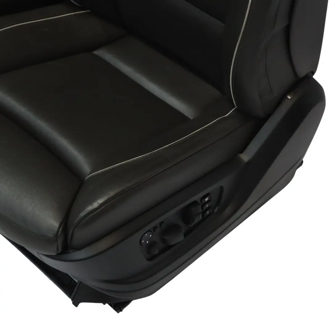 BMW X6 E71 Comfort Asientos Izquierda Derecha Memoria Calefactables Cuero Negro - SKU E71-HEATED-COMFORT-LEATHER-INDIVIDUAL-SEATS - Número de pieza E71-HEATED-COMFORT-LEATHER-INDIVIDUAL