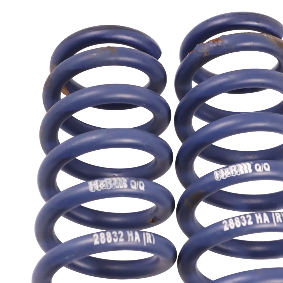 BMW F30 Coil Spring Rear Suspension H&R Left Right Set N/O/S 28832HA - SKU F30-HR-SPRING-SET - Part number F30-HR-SPRING