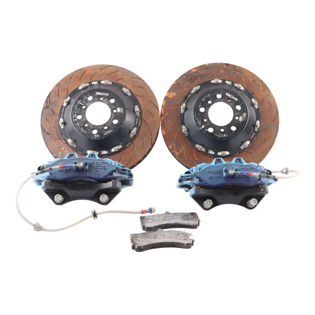 EBC Racing 380mm Balanced Big Brake Front Caliper Disc Kit to BMW F80 M3 F82 M4 with Part number F82-EBC-FRONT-SET BMW F80 M3 F82 M4 EBC Racing 380mm Balanced Big Brake Front Caliper Disc Kit - SKU F82-EBC-FRONT-SET - Part number F82-EBC-FRONT-SET