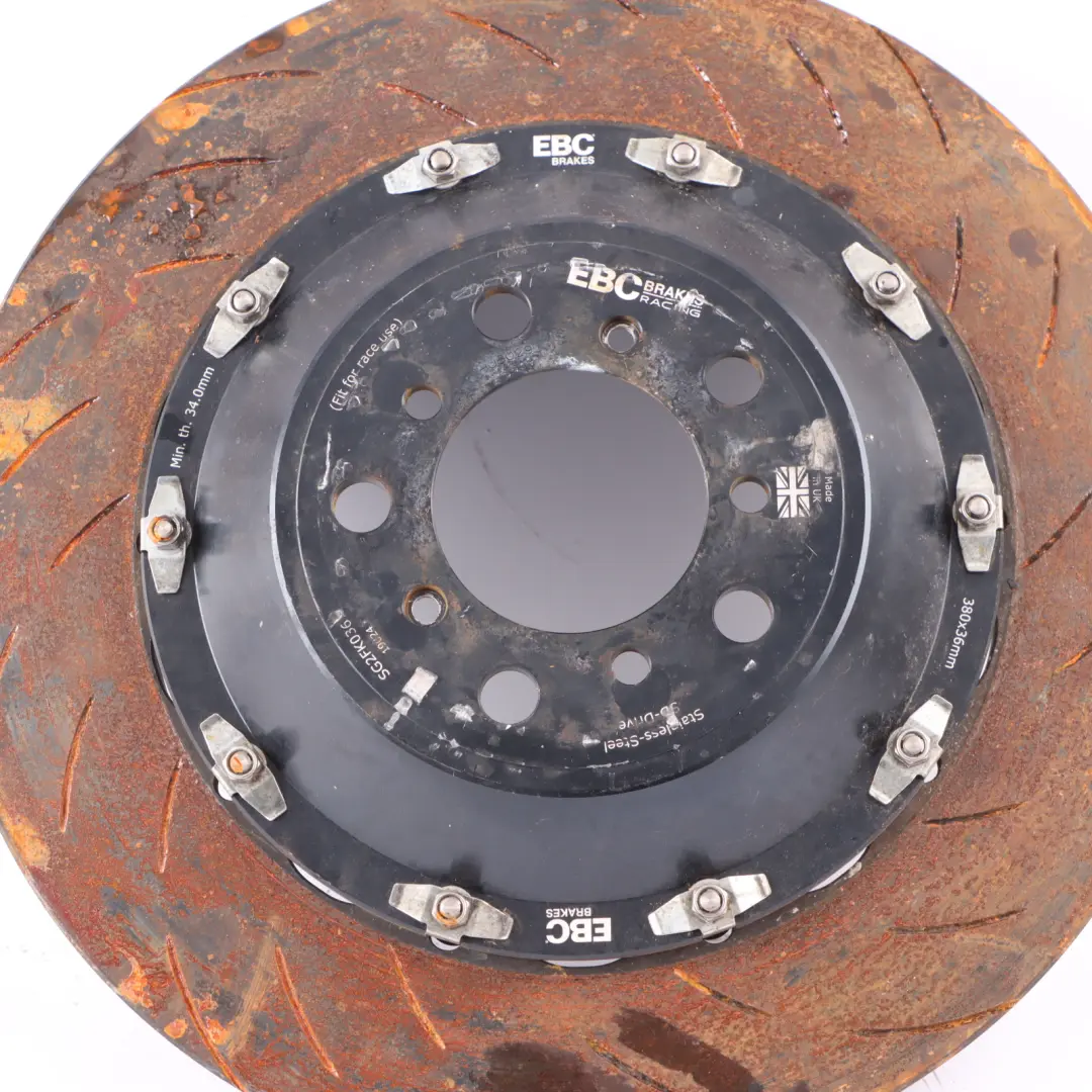 BMW F80 M3 F82 M4 EBC Racing 380mm Balanced Big Brake Front Caliper Disc Kit - SKU F82-EBC-FRONT-SET - Part number F82-EBC-FRONT-SET