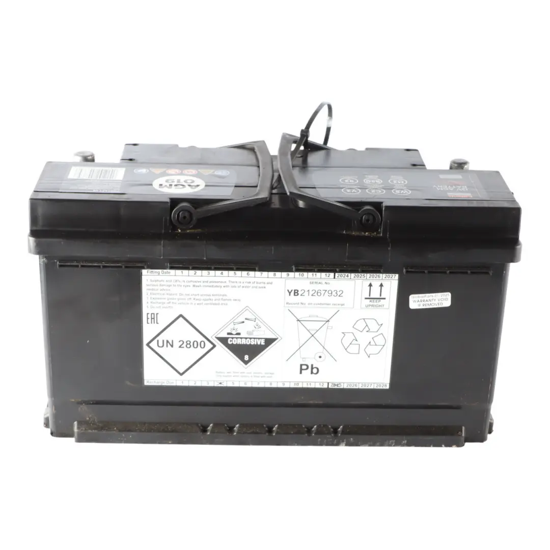  Halfords Advanced AGM 019 Start Stop Car Battery 12V 92Ah 850A - SKU HALFORDS-AGM-92AH - Part number HALFORDS-AGM-92AH