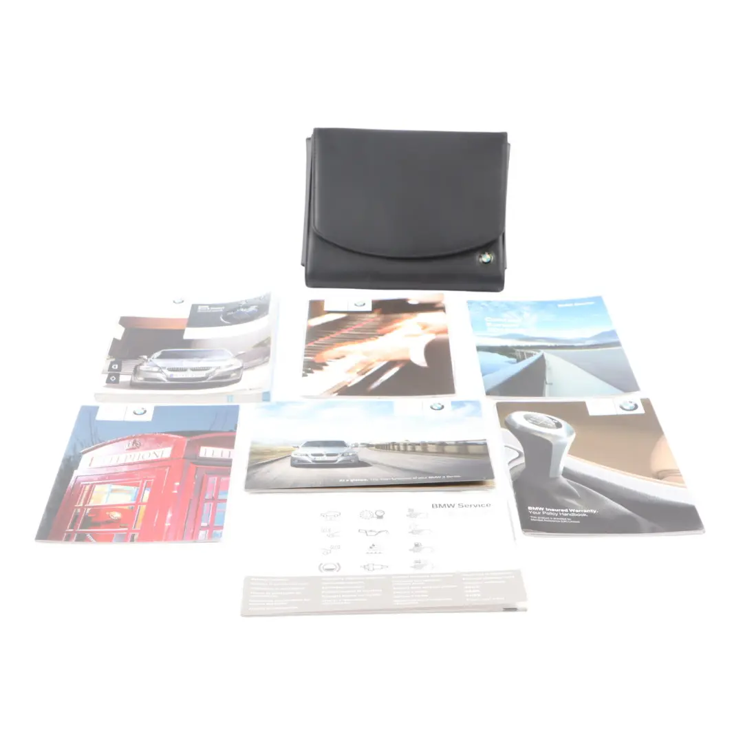BMW E90 E91 Service Booklet Owner's Handbook Case Pouch Wallet Set - SKU P0012904 - Part number 0012904