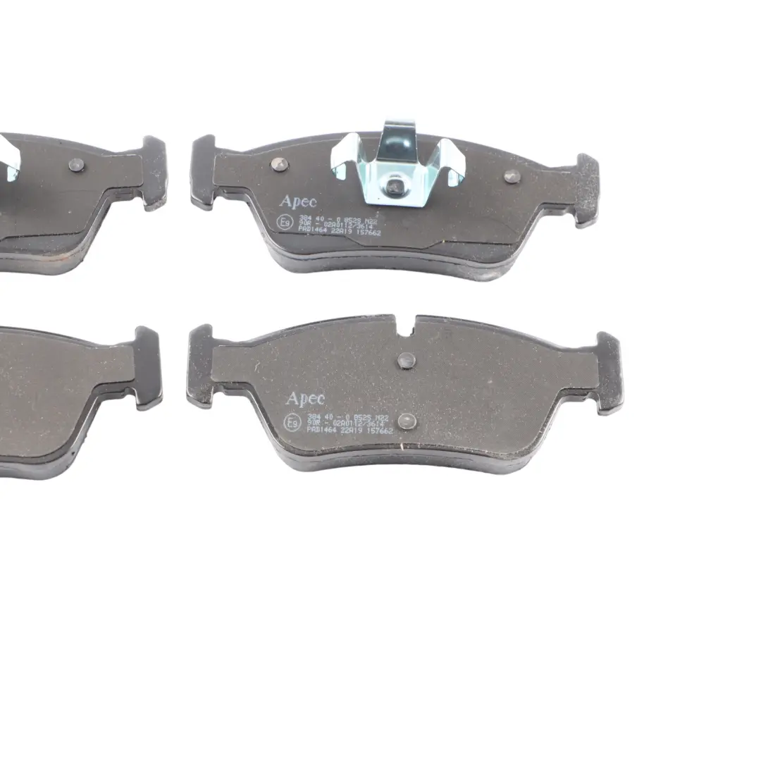 Front Wheel Brake Pad Set Apec Braking Unit Kit BBP1963 to BMW E87 E90 with Part number PAD1464 BMW E87 E90 Front Wheel Brake Pad Set Apec Braking Unit Kit BBP1963 - SKU PAD1464 - Part number PAD1464