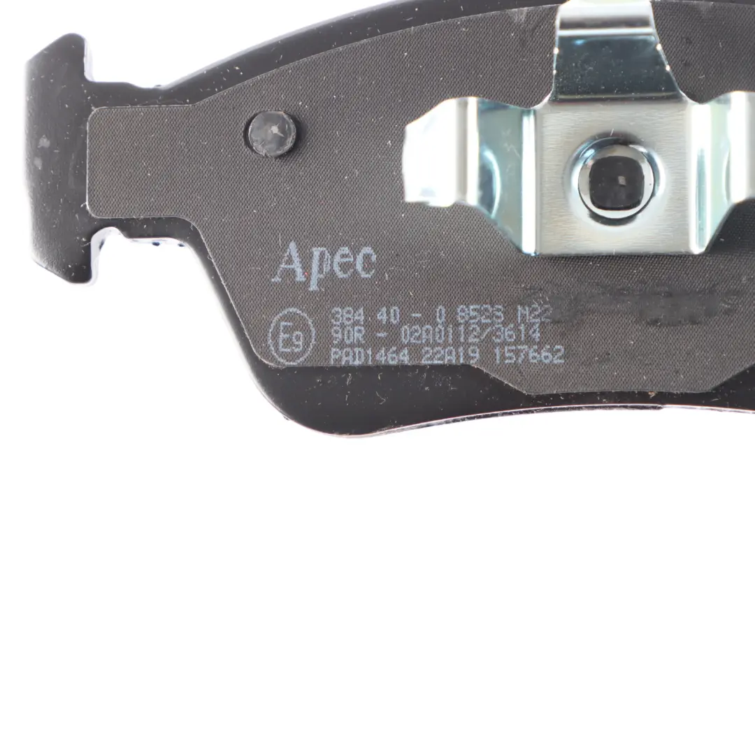 Front Wheel Brake Pad Set Apec Braking Unit Kit BBP1963 to BMW E87 E90 with Part number PAD1464 BMW E87 E90 Front Wheel Brake Pad Set Apec Braking Unit Kit BBP1963 - SKU PAD1464 - Part number PAD1464