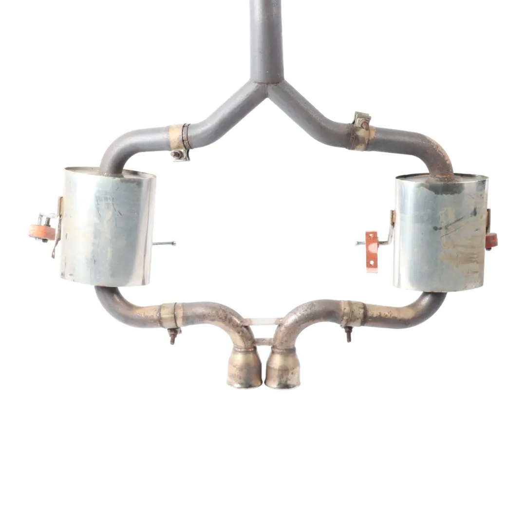 Mini R53 Malian Rear Exhaust System Cooper S W11 Muffler Double Pipe Chrome - SKU R53-EXHAUST-MALIAN - Part number R53-EXHAUST-MALIAN