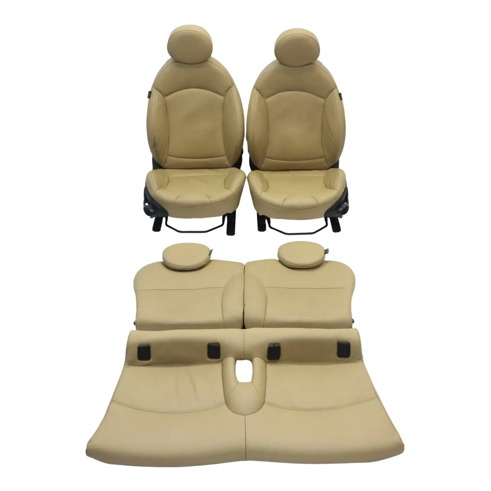 Mini Cooper R56 Interiori Sedili Sportivi in Pelle Beige Anteriori Posteriori