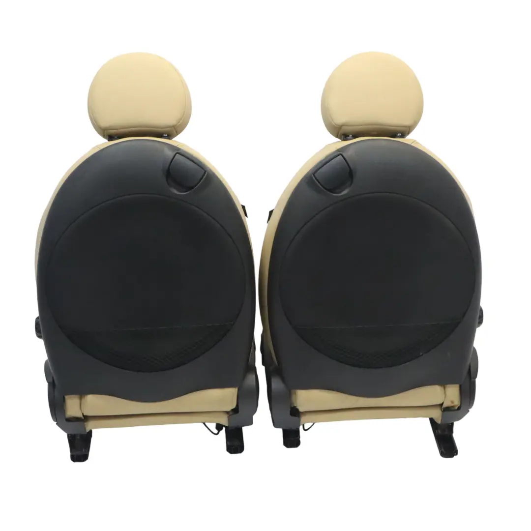 Mini Cooper Sport Siege interieur en cuir beige avant et arriere - SKU R56-SPORTS-FULL-LEATHER-BEIGE-SEATS - Numéro de pièce R56