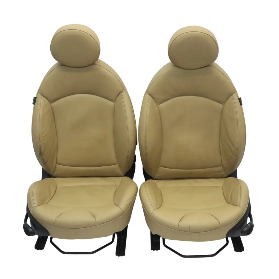 Mini Cooper Sport Sitze Vorne Hinten Sitz Vollleder Leder Beige Sportsitze - SKU R56-SPORTS-FULL-LEATHER-BEIGE-SEATS - Teilenummer R56