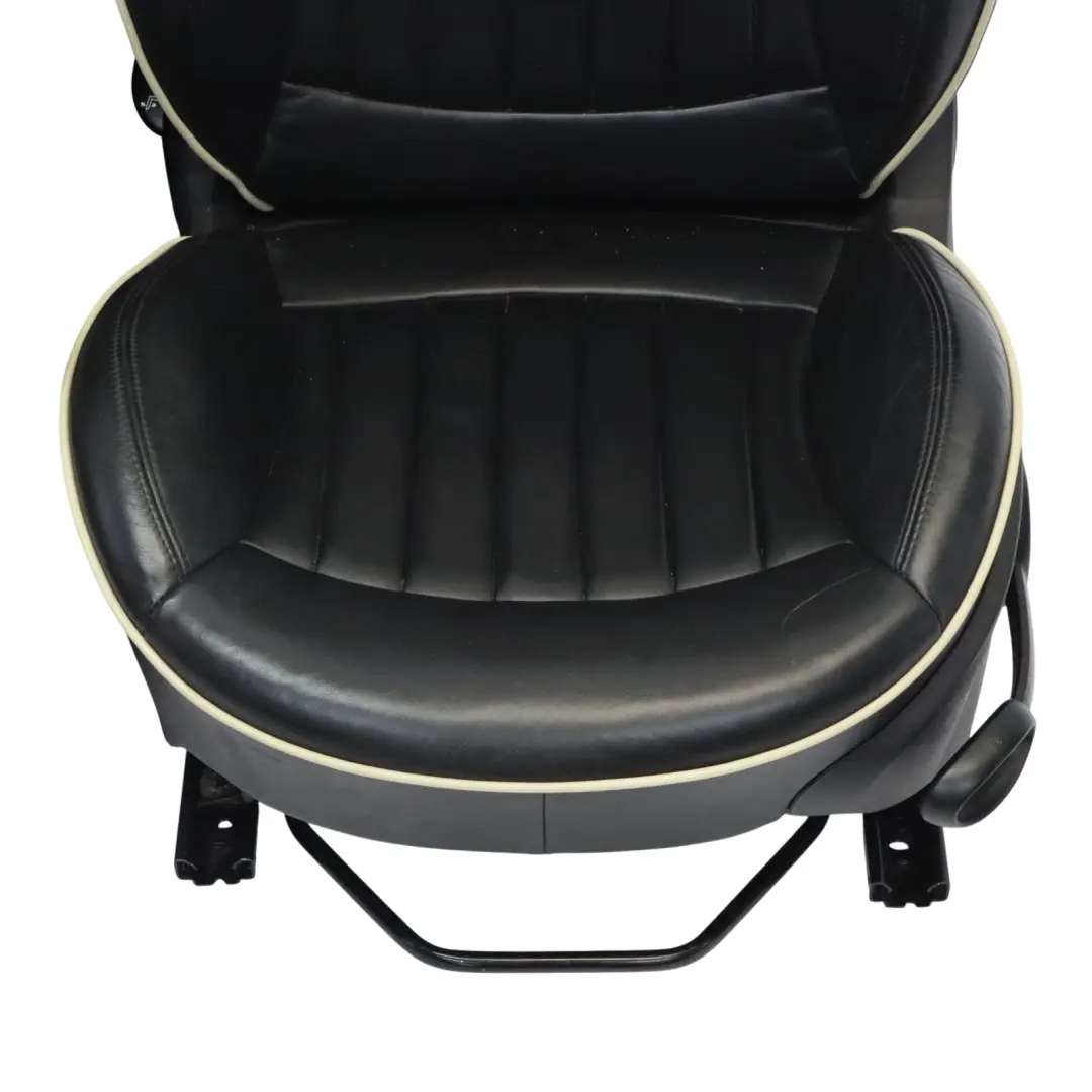  Leather Seats Mini Cooper One R57 Heated Convertible Sport Lounge Black Seat Set - SKU R57-Seats-Sport-Black-Leather-Lounge-(T9E1) - Part number R57 Seats Sport Black Leather Lounge (T9E1)