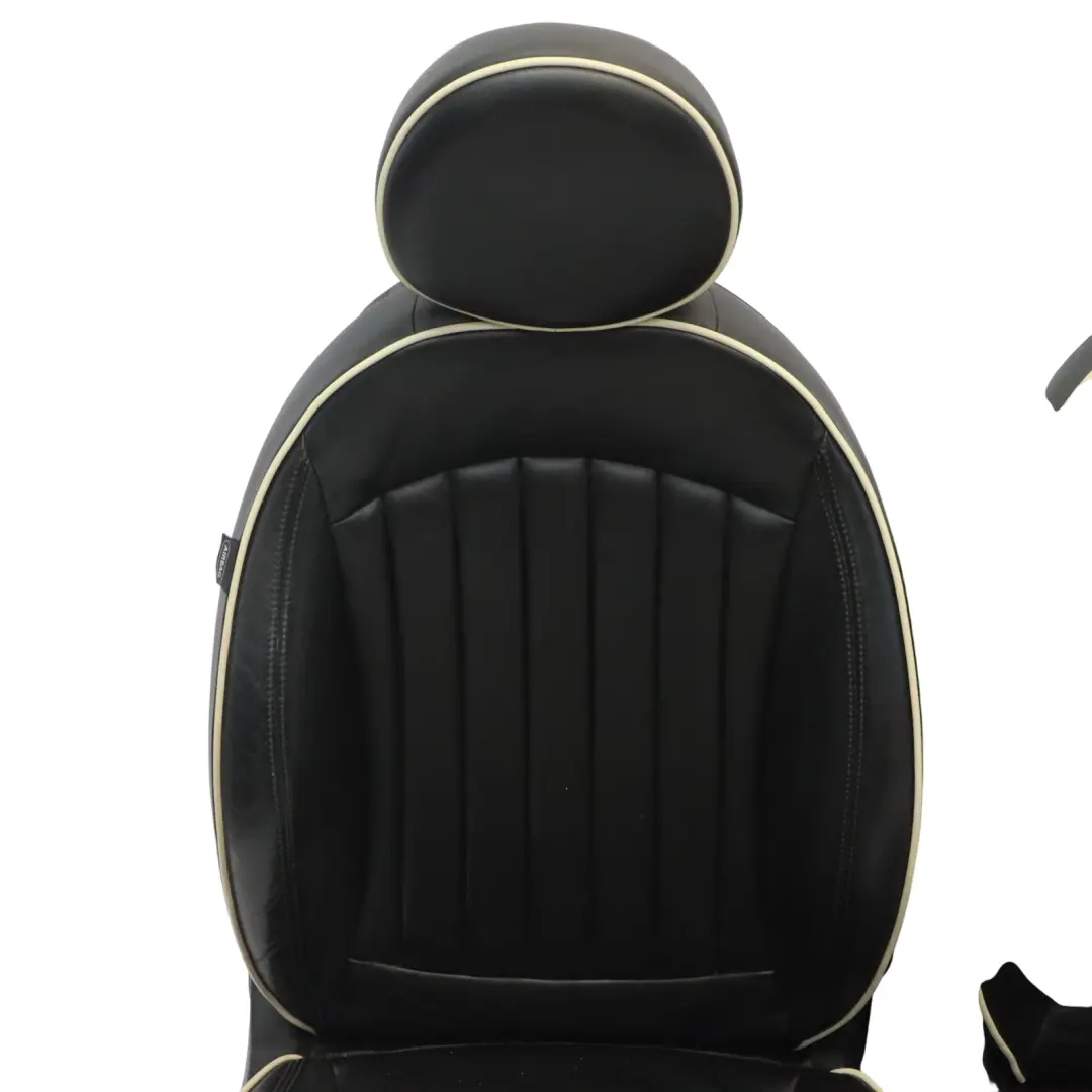  Leather Seats Mini Cooper One R57 Heated Convertible Sport Lounge Black Seat Set - SKU R57-Seats-Sport-Black-Leather-Lounge-(T9E1) - Part number R57 Seats Sport Black Leather Lounge (T9E1)