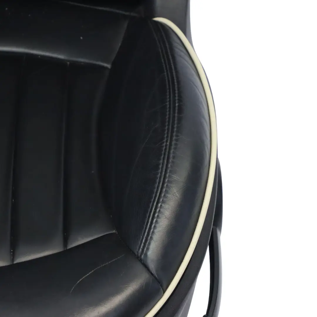  Leather Seats Mini Cooper One R57 Heated Convertible Sport Lounge Black Seat Set - SKU R57-Seats-Sport-Black-Leather-Lounge-(T9E1) - Part number R57 Seats Sport Black Leather Lounge (T9E1)