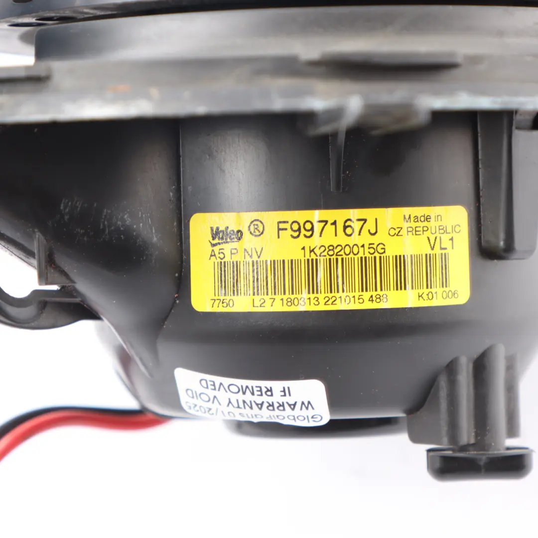 Volkswagen Touran 1T Heater Blower Motor Fan Heater Matrix Blower - SKU RHD-1K2820015G-1 - Part number 1K2820015G