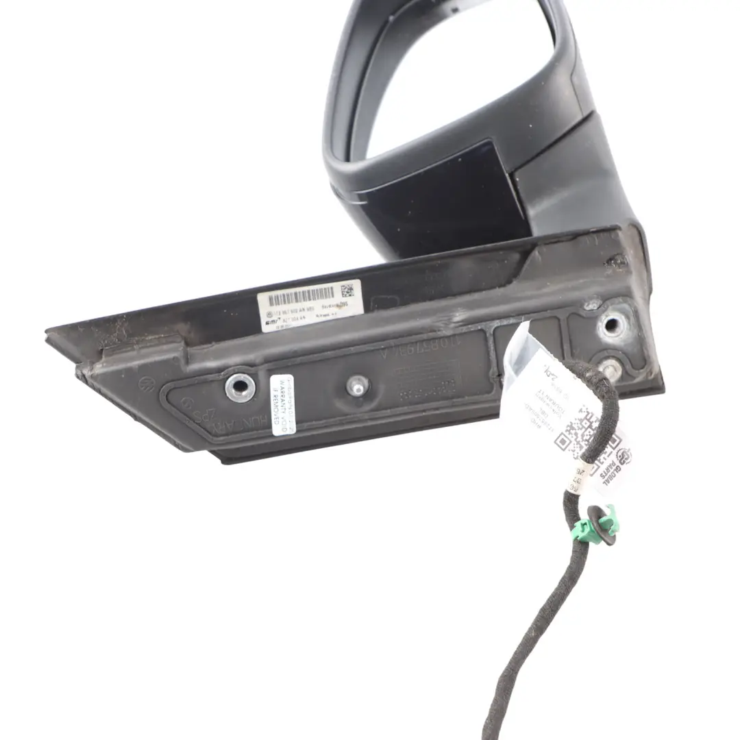 VW Volkswagen Touran 1T Mirror Wing Right O/S Deep Black Pearl C9X - SKU RHD-1T2857508AD-DBL - Part number 1T2857508AD