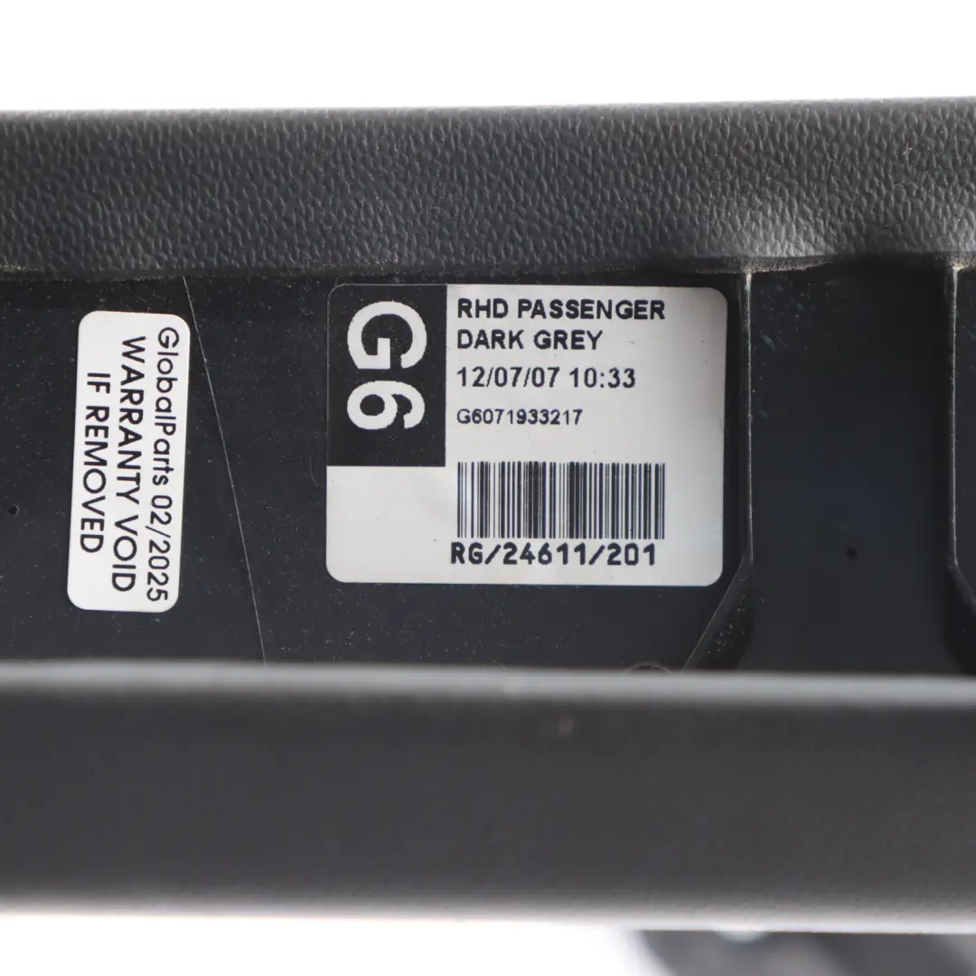 Mini Cooper One 2 R56 Dashboard Dash Lower Trim Set Kit Dark Grey Plastic - SKU rhd-2752120-2 - Part number 2752120