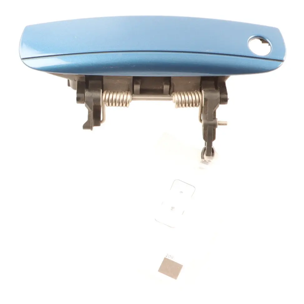 Audi A3 S3 8P Exterior Door Grab Handle Front Right O/S Aruba Blue Pearl - X5V - SKU RHD-4F0837208B-ARB - Part number 4F0837208B