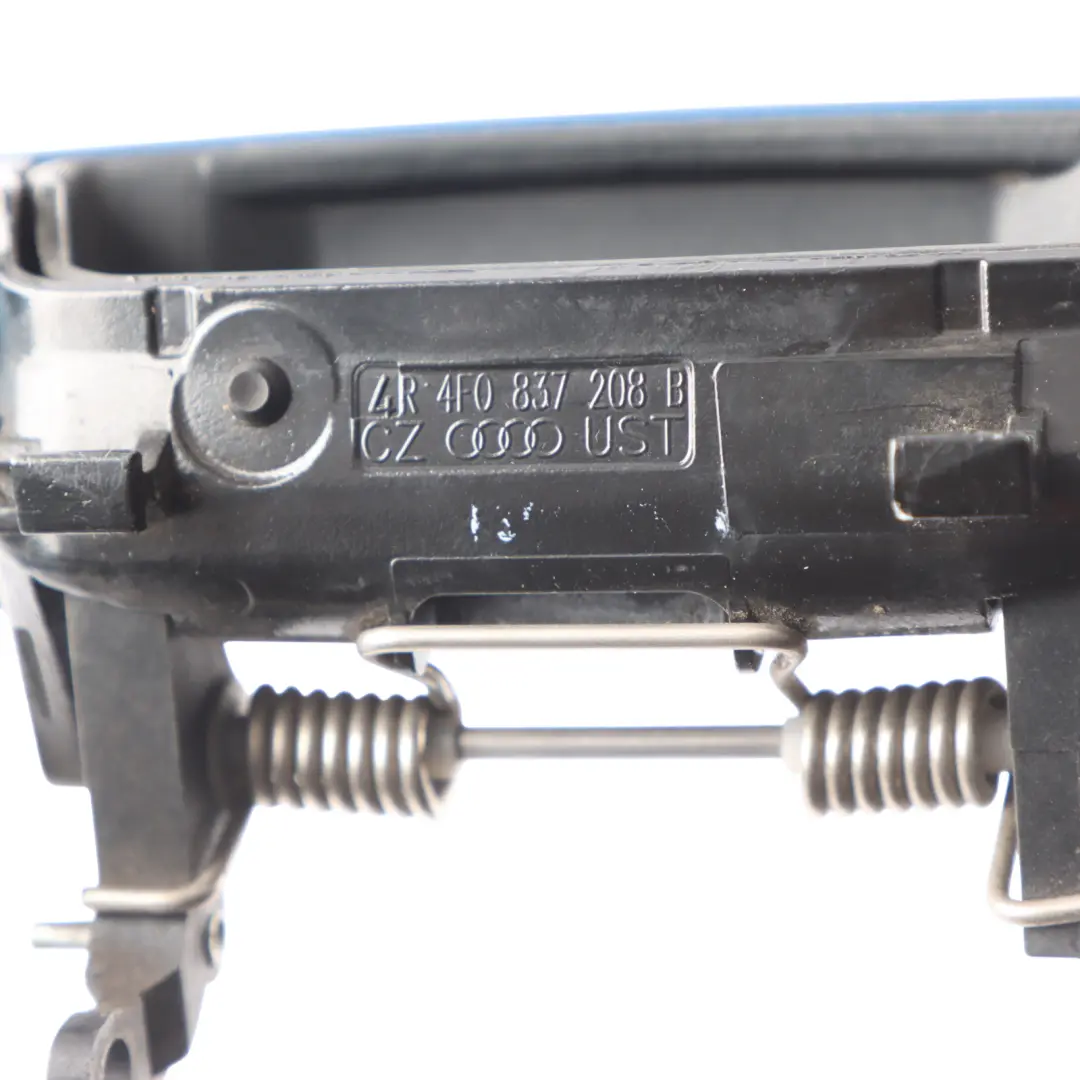 Exterior Door Grab Handle Front Right O/S Aruba Blue Pearl - X5V to Audi A3 S3 8P with Part number 4F0837208B Audi A3 S3 8P Exterior Door Grab Handle Front Right O/S Aruba Blue Pearl - X5V - SKU RHD-4F0837208B-ARB - Part number 4F0837208B