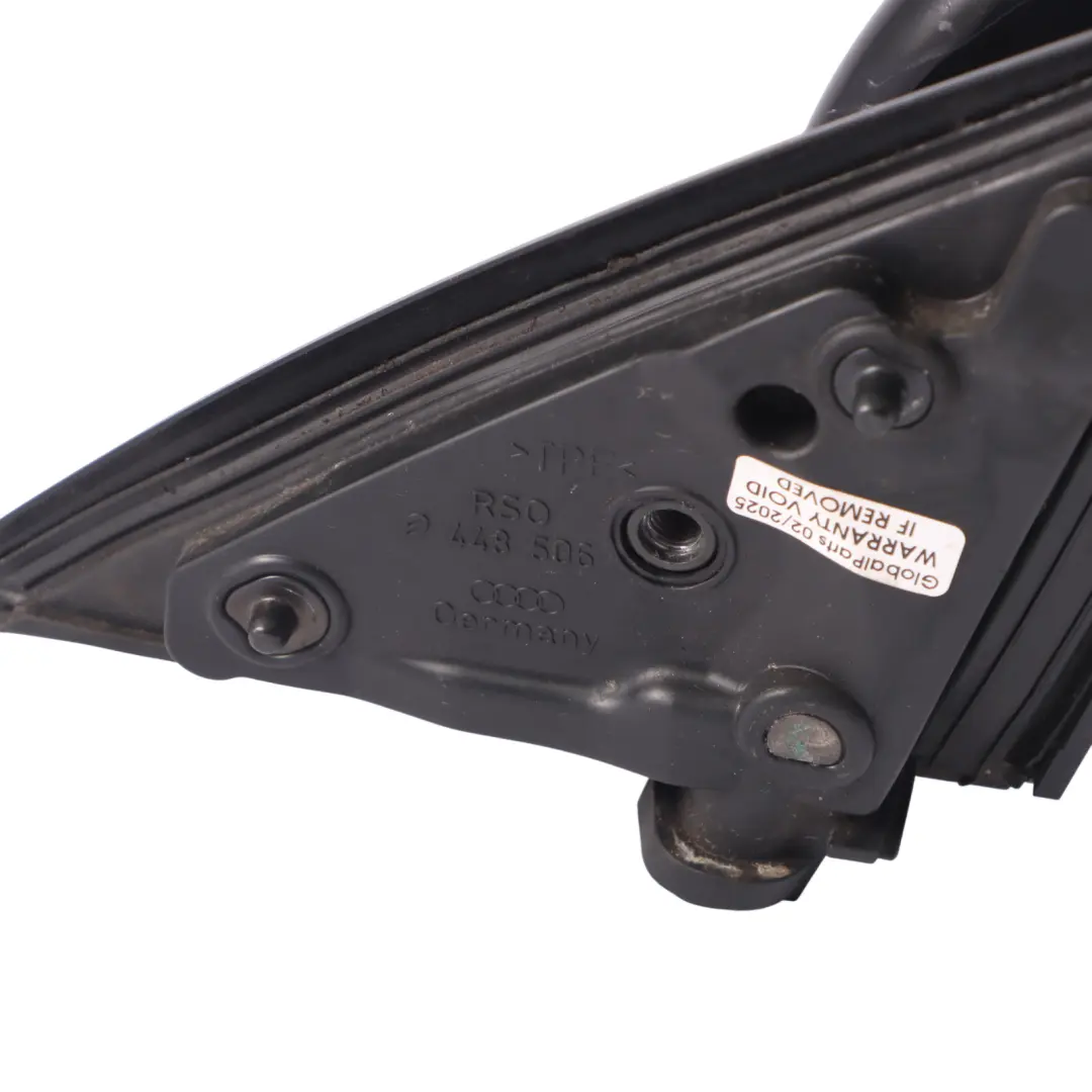 Audi A6 C6 Mirror Wing Side View Right O/S Door Brilliant Black Y9B A1668109800 - SKU RHD-4F2858532J-BBL - Part number 4F2858532J