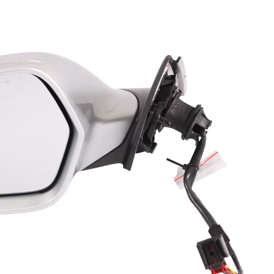 Audi A6 C7 Front Mirror Wing Door Electric Power Left N/S Ice Silver - X7W - SKU RHD-4G2857409N-ICS - Part number 4G2857409N