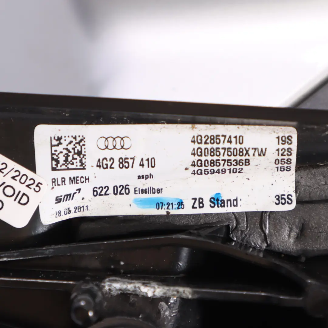 Front Mirror Wing Door Electric Power Right O/S Ice Silver - X7W to Audi A6 C7 with Part number 4G2857410N Audi A6 C7 Front Mirror Wing Door Electric Power Right O/S Ice Silver - X7W - SKU RHD-4G2857410N-ICS - Part number 4G2857410N