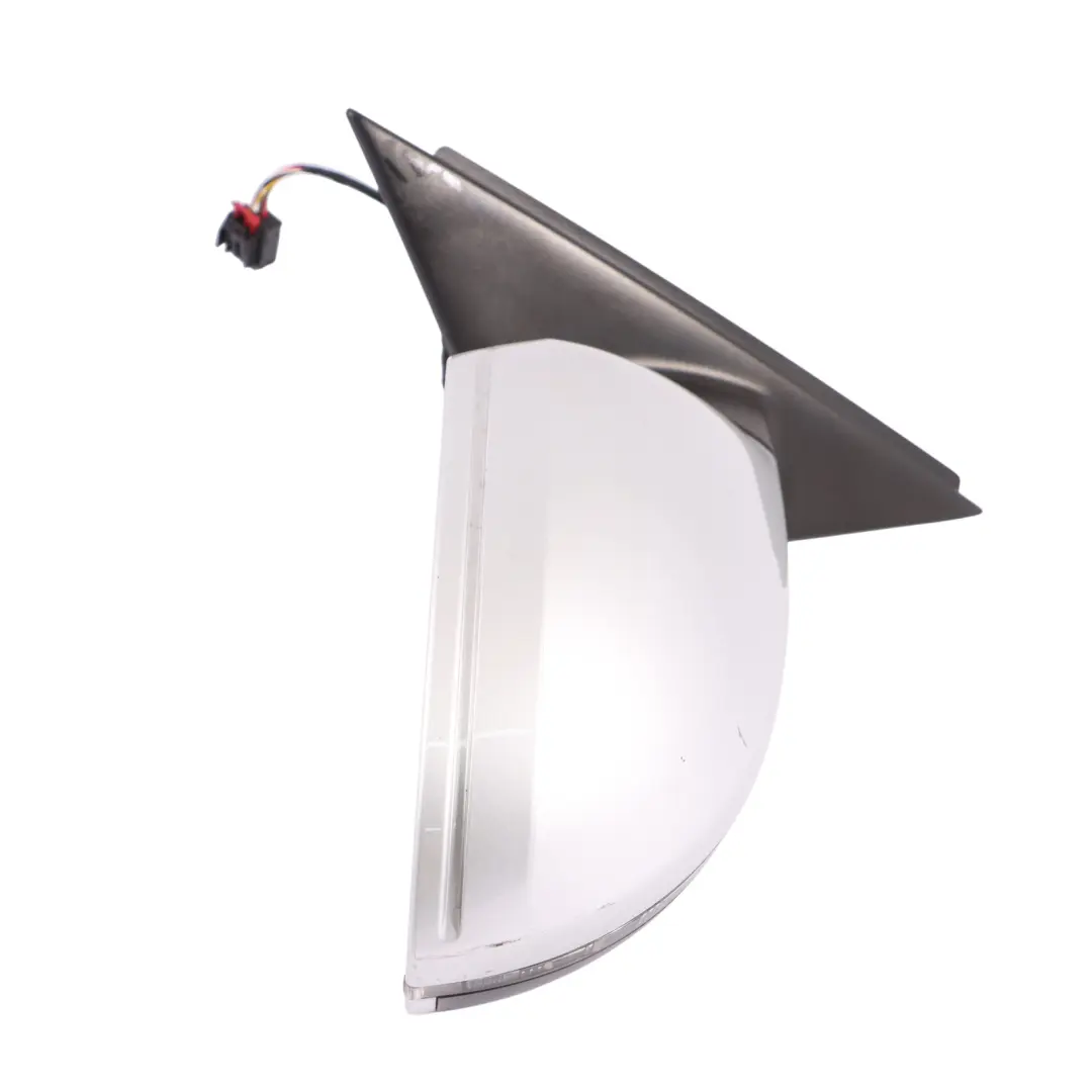 Audi A6 C7 Front Mirror Wing Door Electric Power Right O/S Ice Silver - X7W - SKU RHD-4G2857410N-ICS - Part number 4G2857410N
