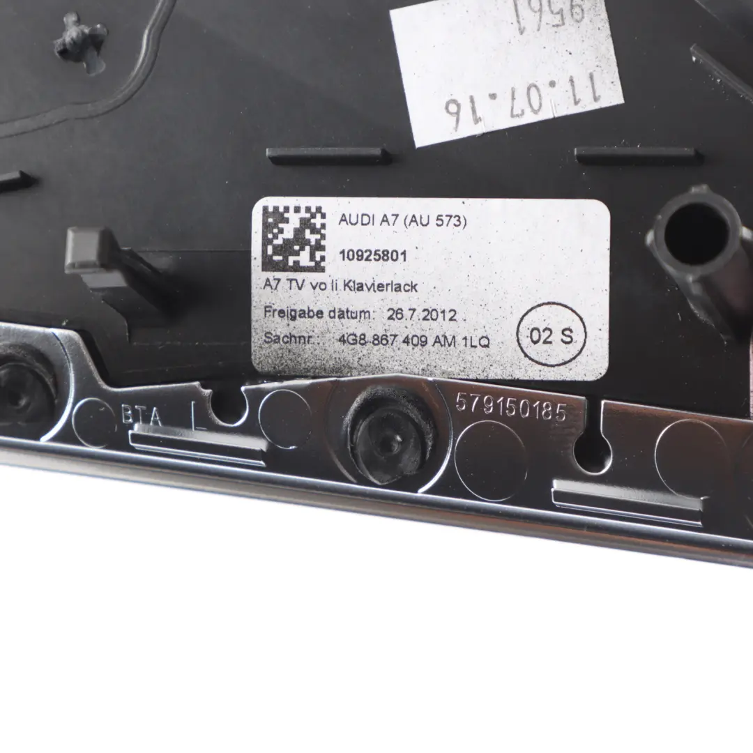 Front Door Left N/S Card Panel Cover Trim to Audi A7 S7 4G with Part number 4G8867409AM Audi A7 S7 4G Front Door Left N/S Card Panel Cover Trim - SKU RHD-4G8867409AM - Part number 4G8867409AM