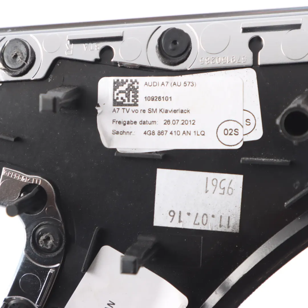 Front Door Right O/S Card Panel Cover Trim 4G8867410AM to Audi A7 S7 4G with Part number 4G8867410AN Audi A7 S7 4G Front Door Right O/S Card Panel Cover Trim 4G8867410AM - SKU RHD-4G8867410AN - Part number 4G8867410AN