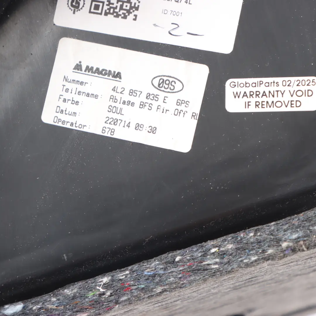 Glove Box Dashboard Storage Tray Glovebox Panel to Audi Q7 4L with Part number 4L2857134 Audi Q7 4L Glove Box Dashboard Storage Tray Glovebox Panel - SKU RHD-4L2857134 - Part number 4L2857134