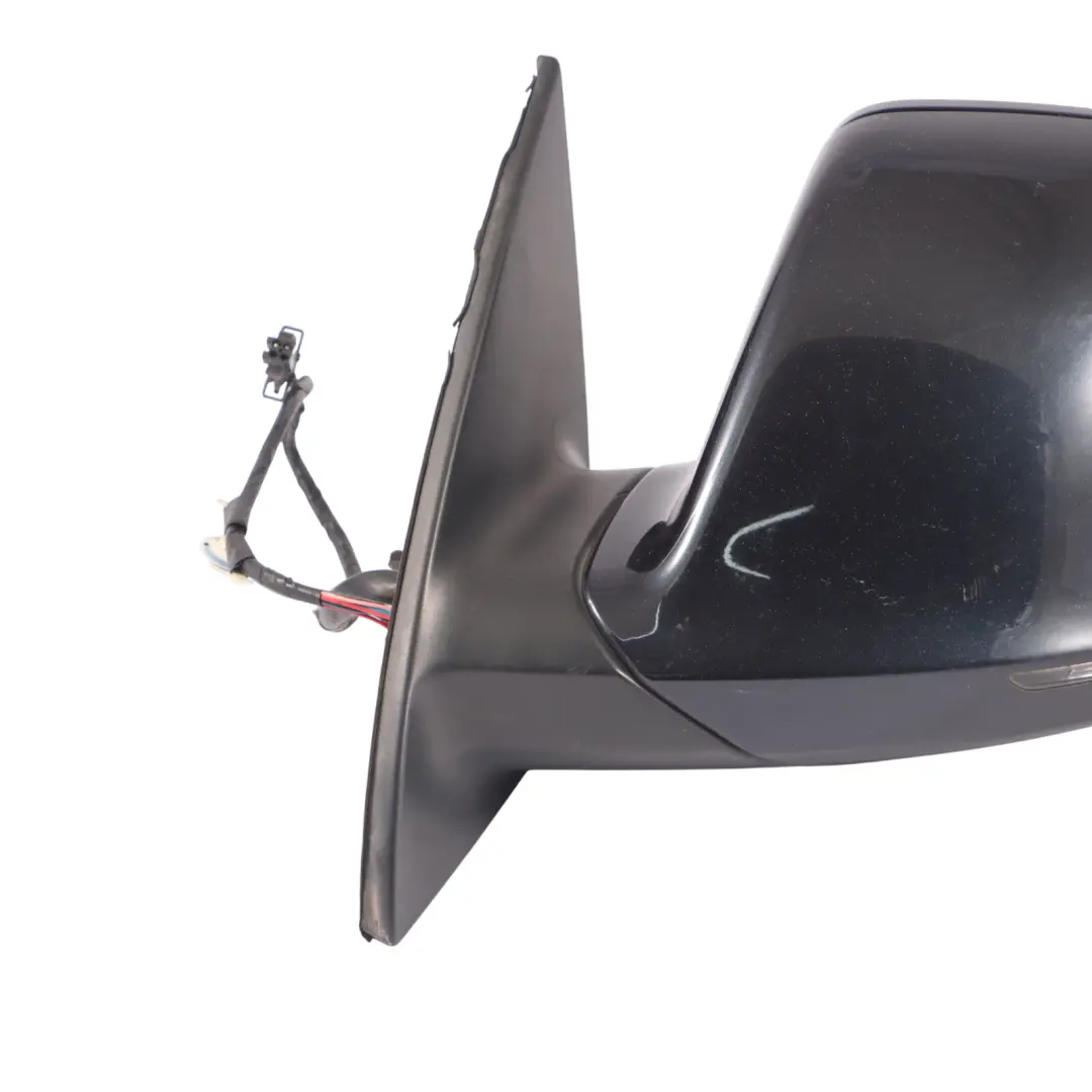 Audi Q7 4L Front Mirror Wing Door Electric Power Left N/S Cobalt Blue - Z5Q - SKU RHD-4L2857409AH-CBM - Part number 4L2857409AH-CBM