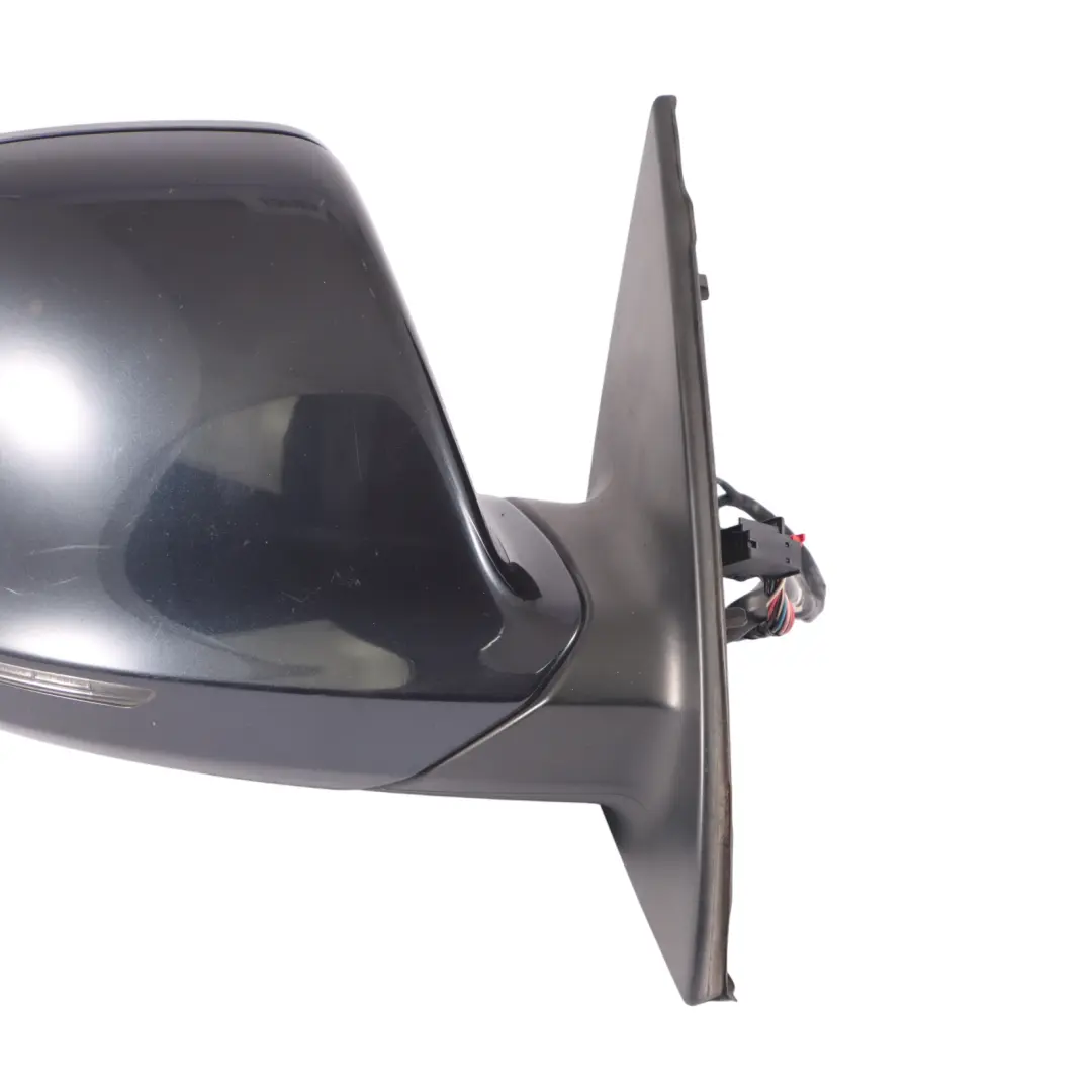 Audi Q7 4L Front Mirror Wing Door Electric Power Right O/S Cobalt Blue - Z5Q - SKU RHD-4L2857410R-CBM - Part number 4L2857410R-CBM