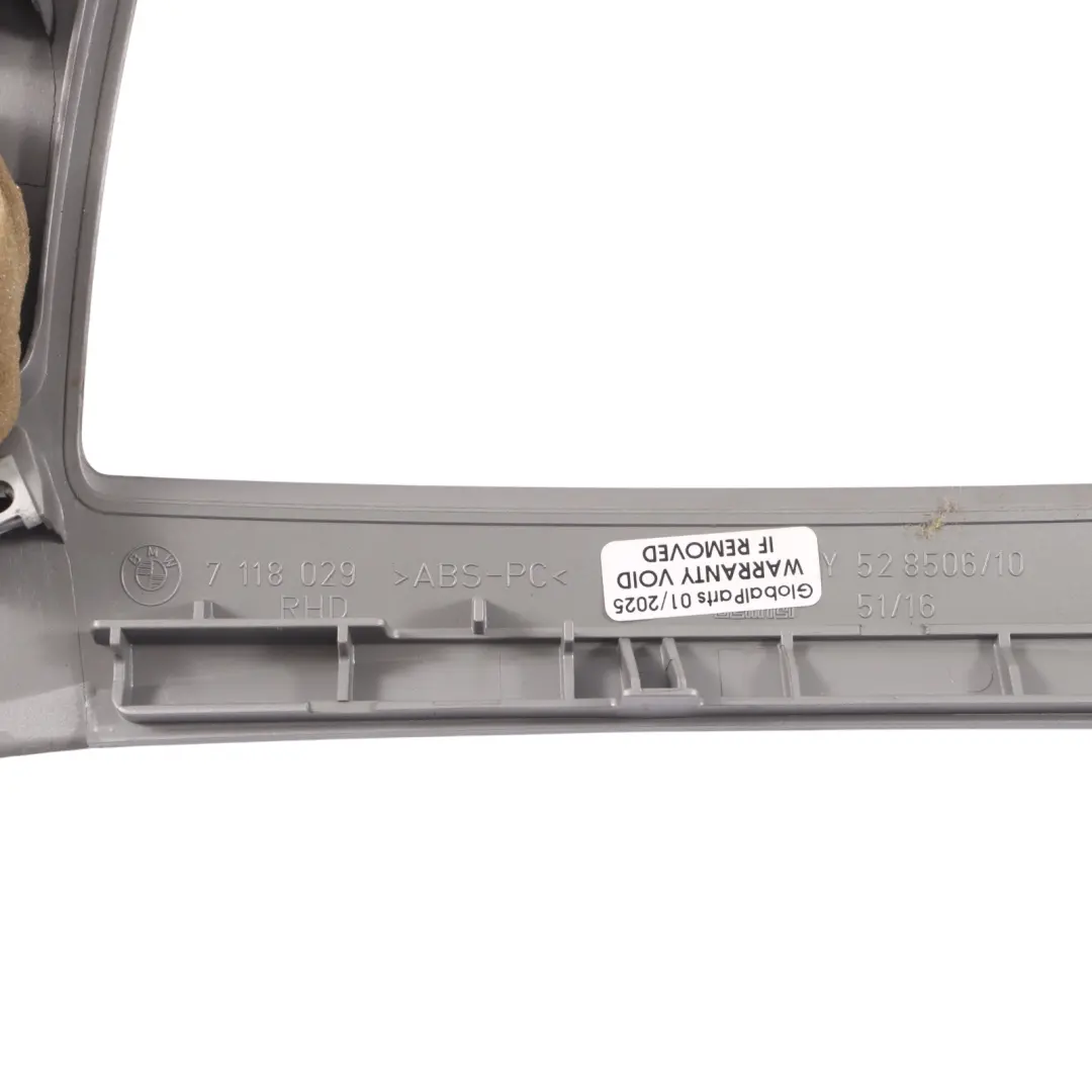 Centre Console Trim Ashtray Tray Gear Titan 90 Silver to BMW 3 Serie E90 E91 Cover with Part number 6970136 BMW 3 Serie E90 E91 Cover Centre Console Trim Ashtray Tray Gear Titan 90 Silver - SKU rhd-6970136-2 - Part number 6970136