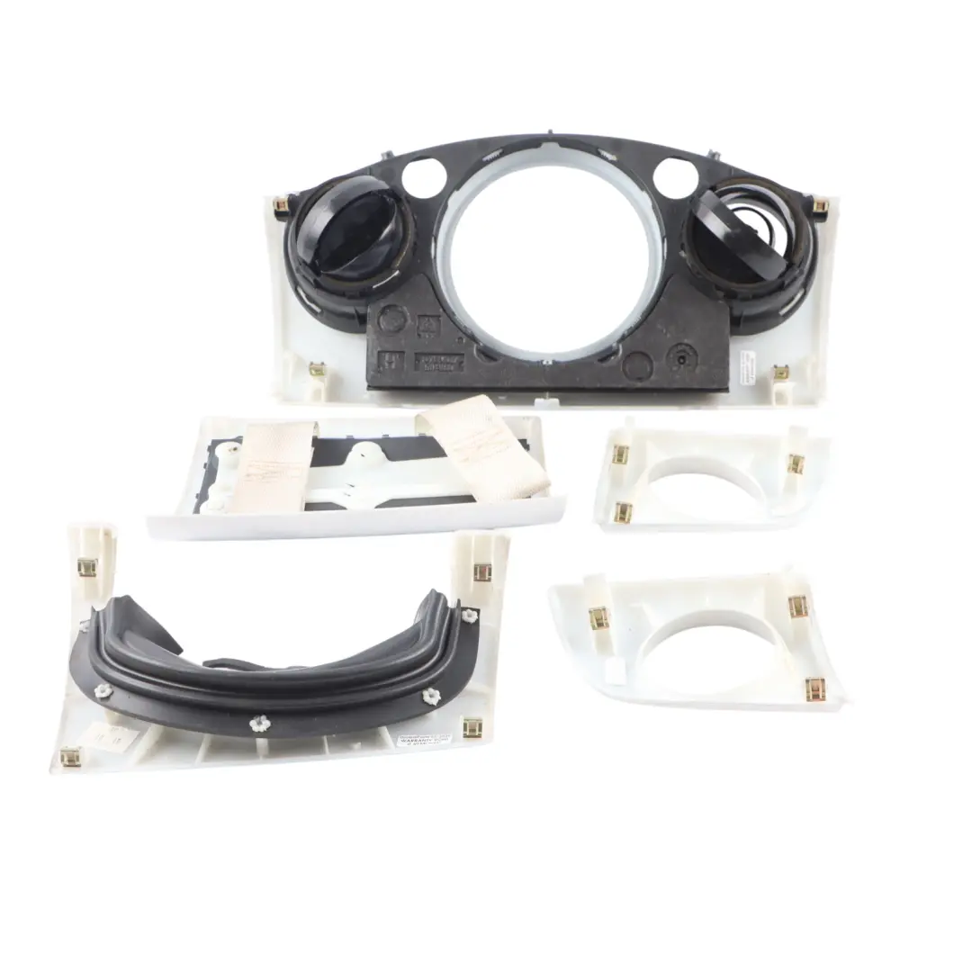 Dashboard Panel Trim Strip Covering Set White Silver to Mini R50 R53 with Part number 7063244 Mini R50 R53 Dashboard Panel Trim Strip Covering Set White Silver - SKU RHD-7063244-1 - Part number 7063244