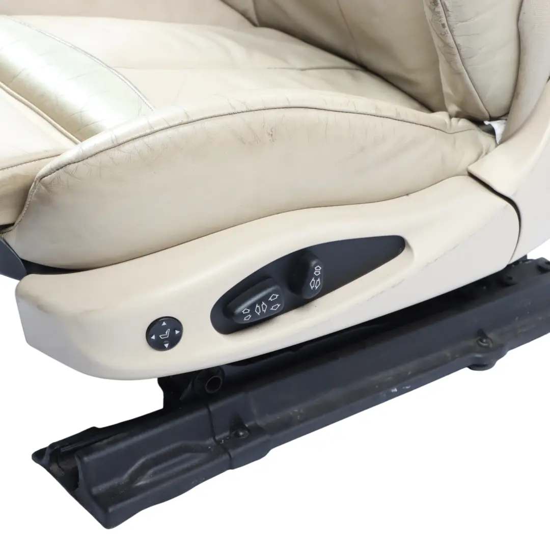BMW E64 Cabrio Sport Seat Front Left Heated Memory Dakota Leather Cream Beige - SKU RHD-7159929-1 - Part number 7159929