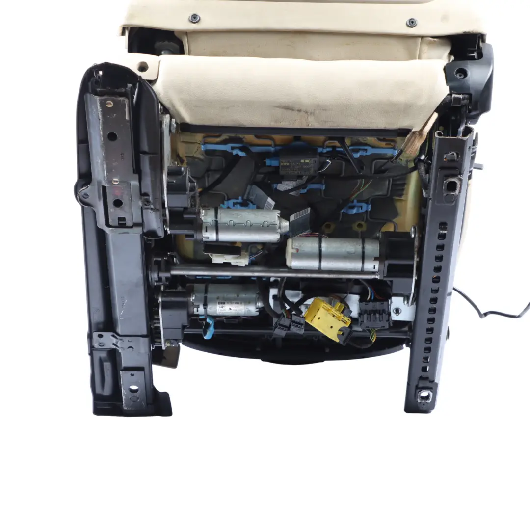 Front Left Heated Memory Dakota Leather Cream Beige to BMW E64 Cabrio Sport Seat with Part number 7159929 BMW E64 Cabrio Sport Seat Front Left Heated Memory Dakota Leather Cream Beige - SKU RHD-7159929-1 - Part number 7159929