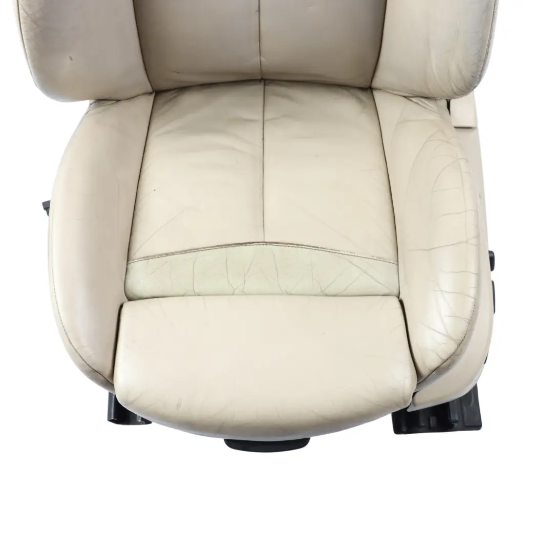 Front Left Heated Memory Dakota Leather Cream Beige to BMW E64 Cabrio Sport Seat with Part number 7159929 BMW E64 Cabrio Sport Seat Front Left Heated Memory Dakota Leather Cream Beige - SKU RHD-7159929-1 - Part number 7159929