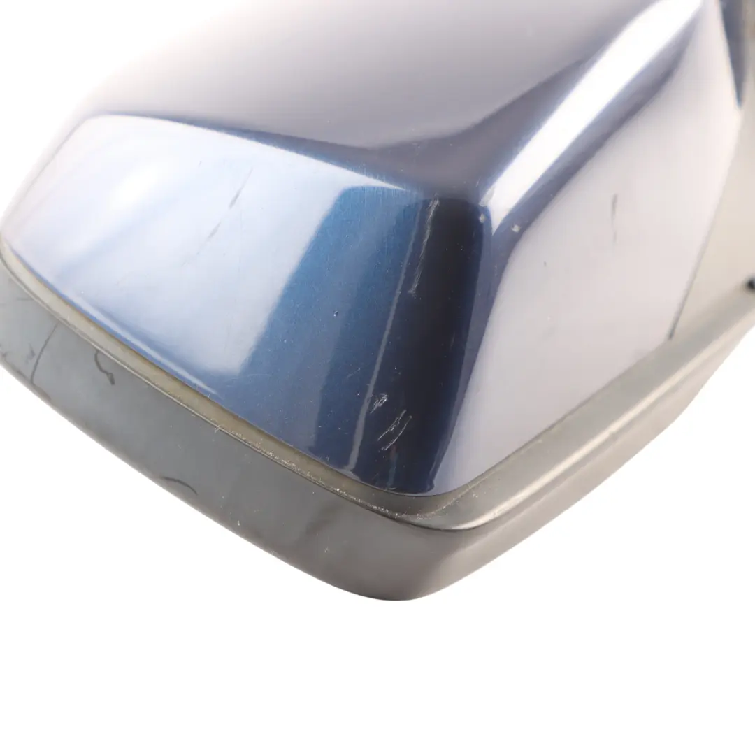 Heated Right Wing Mirror O/S Tiefseeblau Deep Sea Blue to BMW 5 Series E60 E61 LCI with Part number 7189572 BMW 5 Series E60 E61 LCI Heated Right Wing Mirror O/S Tiefseeblau Deep Sea Blue - SKU rhd-7189572-DSB - Part number 7189572