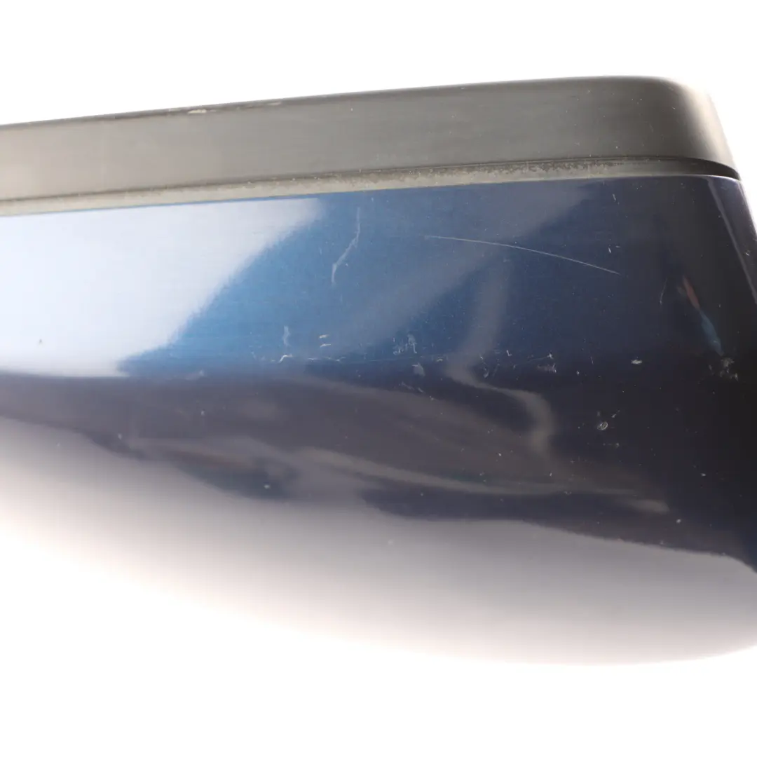 Heated Right Wing Mirror O/S Tiefseeblau Deep Sea Blue to BMW 5 Series E60 E61 LCI with Part number 7189572 BMW 5 Series E60 E61 LCI Heated Right Wing Mirror O/S Tiefseeblau Deep Sea Blue - SKU rhd-7189572-DSB - Part number 7189572