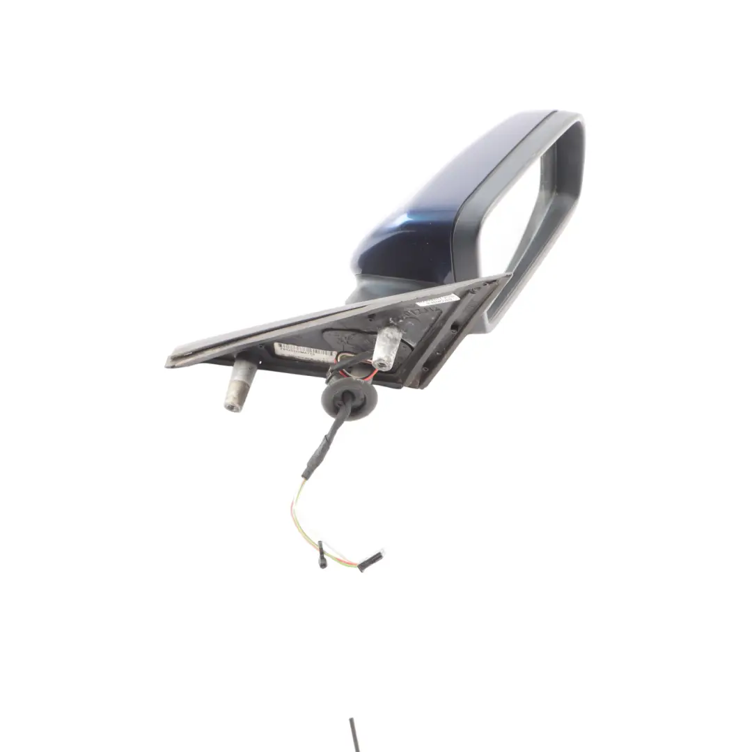 Heated Right Wing Mirror O/S Tiefseeblau Deep Sea Blue to BMW 5 Series E60 E61 LCI with Part number 7189572 BMW 5 Series E60 E61 LCI Heated Right Wing Mirror O/S Tiefseeblau Deep Sea Blue - SKU rhd-7189572-DSB - Part number 7189572