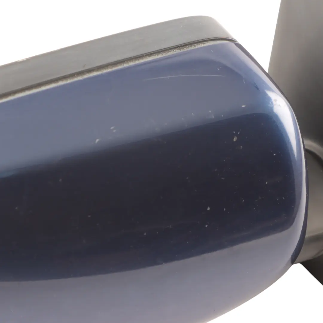 Heated Right Wing Mirror O/S Tiefseeblau Deep Sea Blue to BMW 5 Series E60 E61 LCI with Part number 7189572 BMW 5 Series E60 E61 LCI Heated Right Wing Mirror O/S Tiefseeblau Deep Sea Blue - SKU rhd-7189572-DSB - Part number 7189572