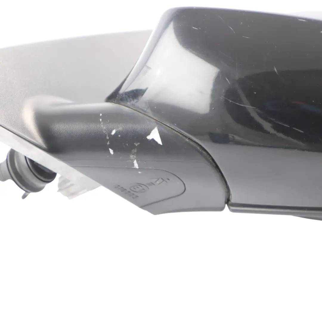 BMW E87 Passenger Side Heated Left Wing Mirror N/S Schwarz 2 Black 668 - SKU rhd-7189851-SCH - Part number 7189851