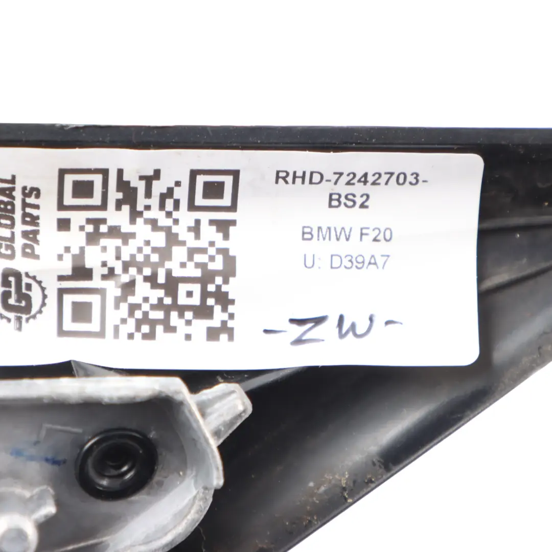 BMW F20 Wing Mirror Heated Left N/S Door Outside Black Sapphire Metallic - 475 - SKU RHD-7242703-BS2 - Part number 7242703