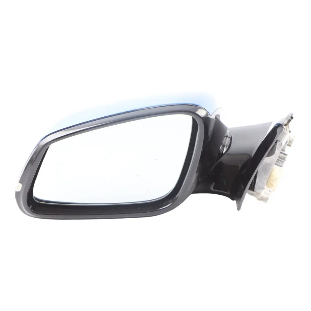 BMW F20 Left Heated Wing Mirror N/S High Gloss Estoril Blau Blue B45 - SKU RHD-7242779-EB1 - Part number 7242779