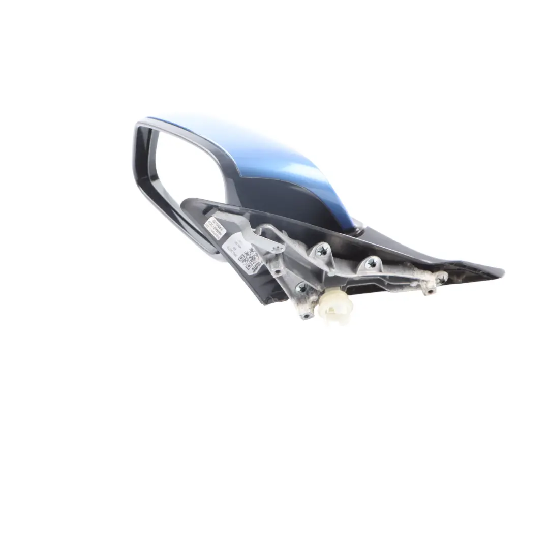 BMW F20 Left Heated Wing Mirror N/S High Gloss Estoril Blau Blue B45 - SKU RHD-7242779-EB1 - Part number 7242779