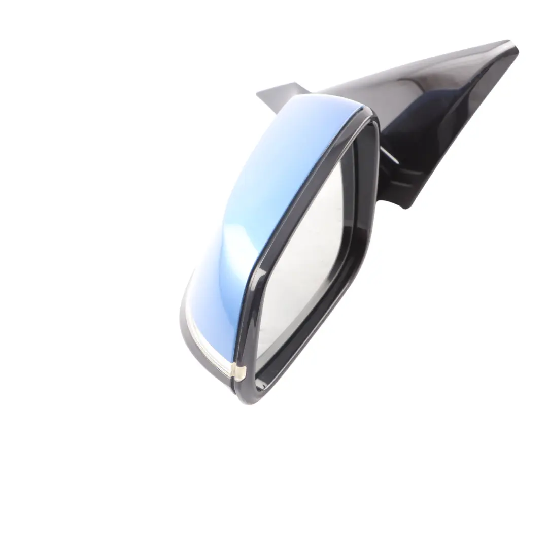 BMW F20 Left Heated Wing Mirror N/S High Gloss Estoril Blau Blue B45 - SKU RHD-7242779-EB1 - Part number 7242779