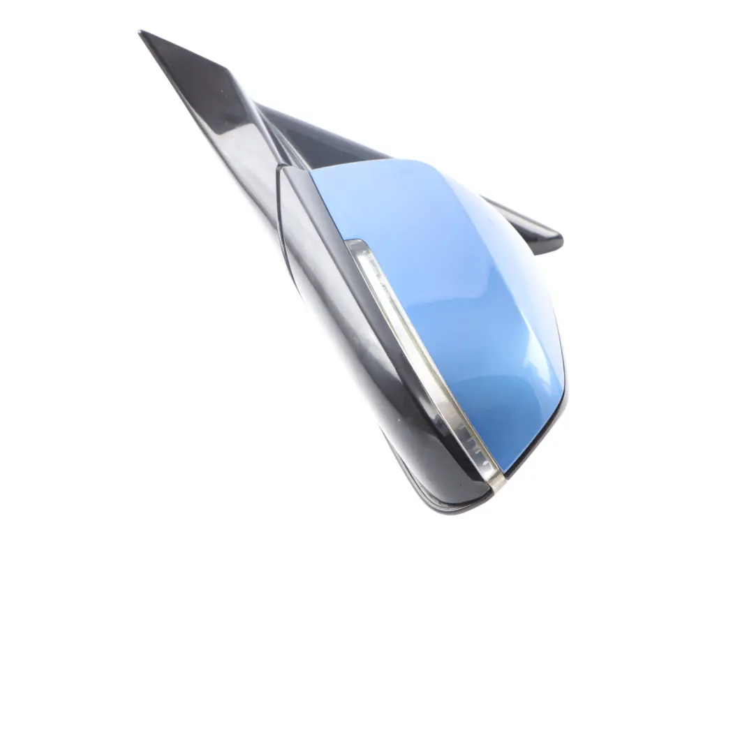 BMW F20 Left Heated Wing Mirror N/S High Gloss Estoril Blau Blue B45 - SKU RHD-7242779-EB1 - Part number 7242779