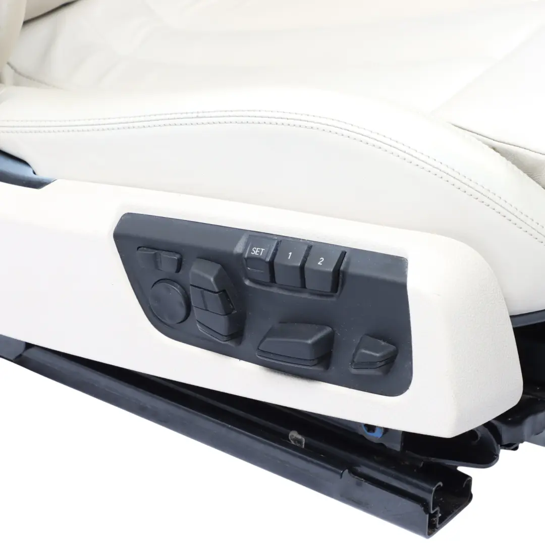 BMW F06 Comfort Seat Front Right O/S Memory Heated Leather Nappa Ivory White - SKU RHD-7280638 - Part number 7280638