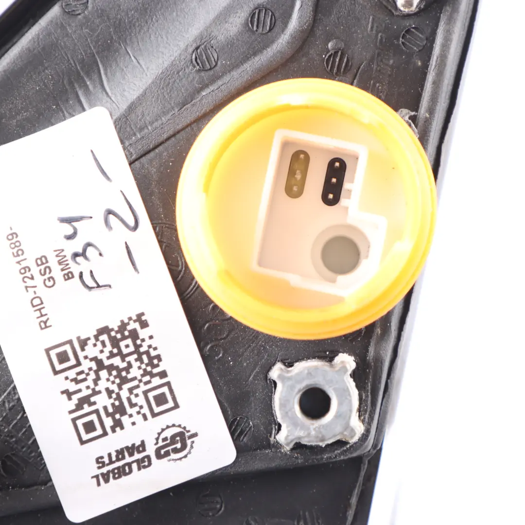 BMW F34 GT Door Wing Mirror Heated Electric Left N/S Glacier Silver A83 - SKU RHD-7291589-GSB - Part number 7291589